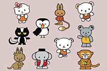 Ilustrovaný obraz Zvieratká 1760